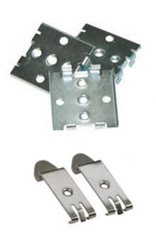 Spring clips for din-rail assembly - sheet steel