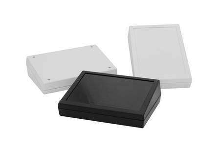 Plastic enclosure series KS010 as sloped desktop enclosure or terminal boxes