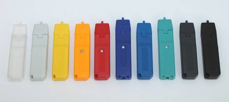 colors available for our USB-connector housings